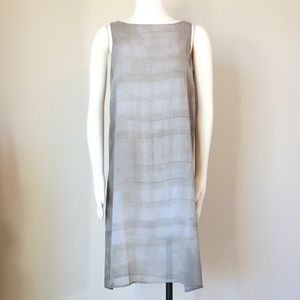 NWT Eileen Fisher sleeveless silk shift dress